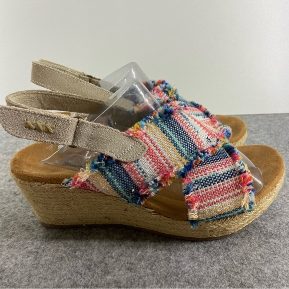 Minnetonka Womens Multi Laredo Breeze Slingback Wedge Sandal Size 7 - Picture 5 of 12